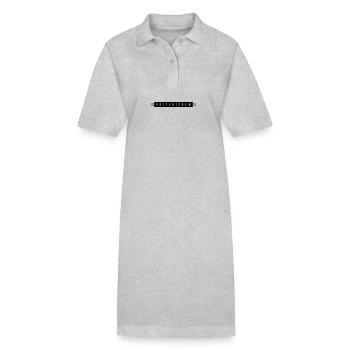 Polter Crew Verlobung Hochzeit - Stanley/Stella Frauen Bio-Polokleid PAIGER - Grau meliert - Vorne
