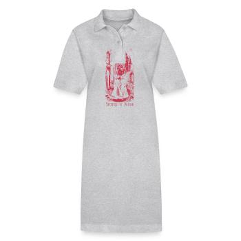 Les sœurs maléfiques 2024 02 - Robe polo bio PAIGER Stanley/Stella Femme - gris chiné - Devant
