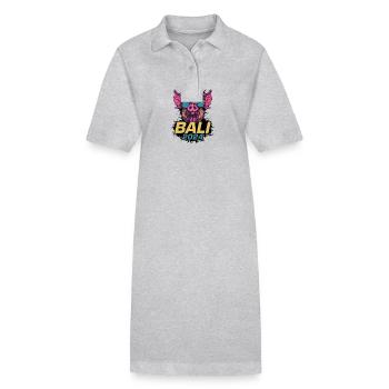Bali 2024 Party Sau - Stanley/Stella Frauen Bio-Polokleid PAIGER - Grau meliert - Vorne