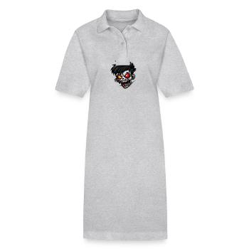 Zombie Halloween Gruselig - Stanley/Stella Frauen Bio-Polokleid PAIGER - Grau meliert - Vorne