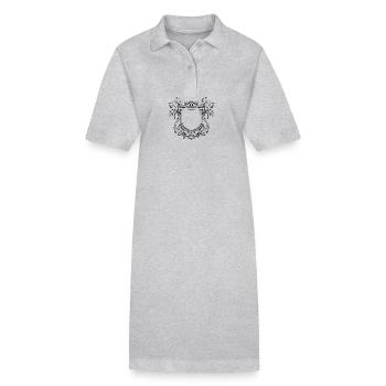 Wappen Symbol - Stanley/Stella Frauen Bio-Polokleid PAIGER - Grau meliert - Vorne
