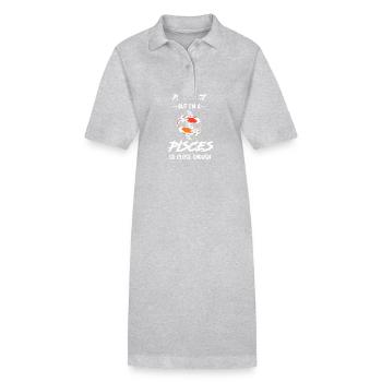 Sternzeichen Fische - Stanley/Stella Frauen Bio-Polokleid PAIGER - Grau meliert - Vorne