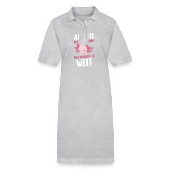 Axolotl - Robe polo bio PAIGER Stanley/Stella Femme - gris chiné - Devant