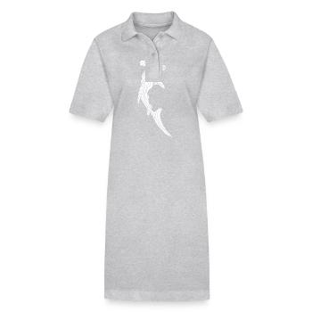 Der weißer Hammerhai - Stanley/Stella Frauen Bio-Polokleid PAIGER - Grau meliert - Vorne