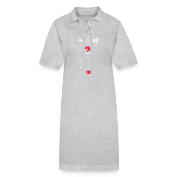 Danseuse de salsa Danseuse - Robe polo bio PAIGER Stanley/Stella Femme - gris chiné - Devant