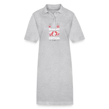 North Sea Drinking Edition - Stanley/Stella PAIGER Organic Women’s Polo Dress - heather grey - Front
