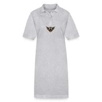Logo Motor - Stanley/Stella Frauen Bio-Polokleid PAIGER - Grau meliert - Vorne