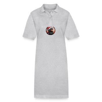 Raven Crow Noël - Robe polo bio PAIGER Stanley/Stella Femme - gris chiné - Devant