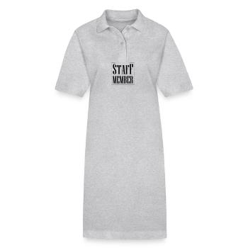 Membre du personnel - Robe polo bio PAIGER Stanley/Stella Femme - gris chiné - Devant