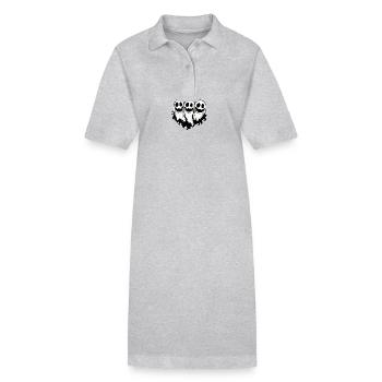 Fantômes Halloween Fantôme - Robe polo bio PAIGER Stanley/Stella Femme - gris chiné - Devant
