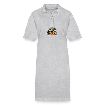 Fête d’Halloween Trick Or Treat Kawaii - Robe polo bio PAIGER Stanley/Stella Femme - gris chiné - Devant