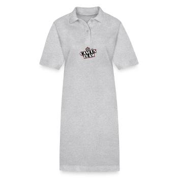 Cancun Team - Stanley/Stella PAIGER Organic Women’s Polo Dress - heather grey - Front