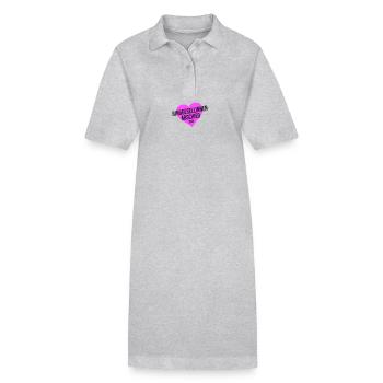 Bachelorette Party 2024 Bachelorette Party - Stanley/Stella PAIGER Organic Women’s Polo Dress - heather grey - Front