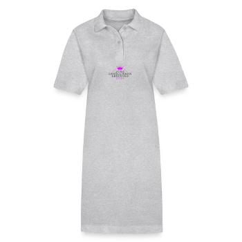 Bachelorette Party 2024 Bachelorette Party - Stanley/Stella PAIGER Organic Women’s Polo Dress - heather grey - Front