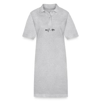 Fernglas Puls Liebe - Stanley/Stella Frauen Bio-Polokleid PAIGER - Grau meliert - Vorne