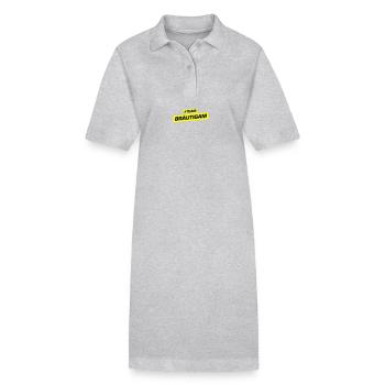 Team Groom Wedding Party Wedding - Stanley/Stella PAIGER Organic Women’s Polo Dress - heather grey - Front