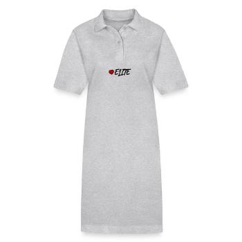 Cœur d’élite - Robe polo bio PAIGER Stanley/Stella Femme - gris chiné - Devant