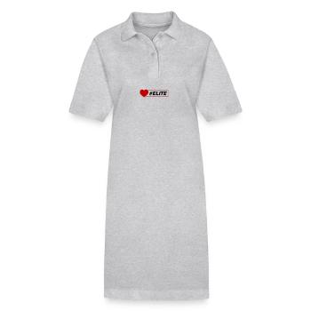 Cœur d’élite - Robe polo bio PAIGER Stanley/Stella Femme - gris chiné - Devant