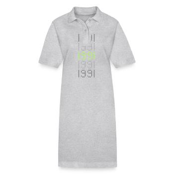 Style 1991 - Stanley/Stella Frauen Bio-Polokleid PAIGER - Grau meliert - Vorne