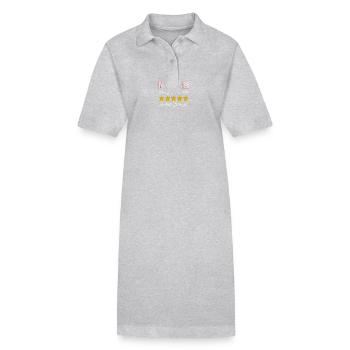 MAMAN 5 etoiles - Robe polo bio PAIGER Stanley/Stella Femme - gris chiné - Devant