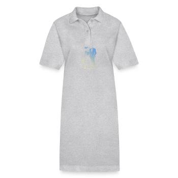 Marié Jeunes mariés - Robe polo bio PAIGER Stanley/Stella Femme - gris chiné - Devant