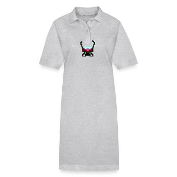 Oktopus - Stanley/Stella Frauen Bio-Polokleid PAIGER - Grau meliert - Vorne