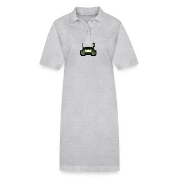 Pixel Boxer - Stanley/Stella Frauen Bio-Polokleid PAIGER - Grau meliert - Vorne