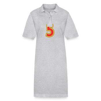 5 - Stanley/Stella Frauen Bio-Polokleid PAIGER - Grau meliert - Vorne
