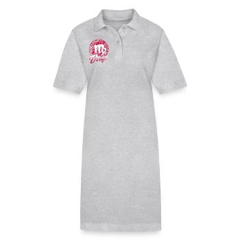 Virgo Horoscope Sign Of Zodiac - Stanley/Stella PAIGER Organic Women’s Polo Dress - heather grey - Front