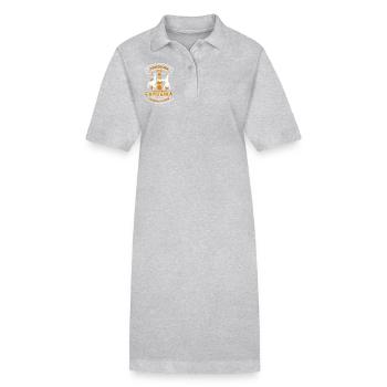 Capoeira First Capoeira Lesson - Stanley/Stella PAIGER Organic Women’s Polo Dress - heather grey - Front