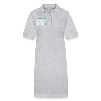 Civil Engineer I Am A Civil Engineer - Stanley/Stella PAIGER Organic Women’s Polo Dress - heather grey - Front