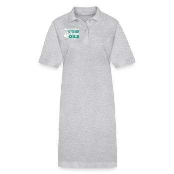 Essential Oil Funny Essential Oil - Stanley/Stella PAIGER Organic Women’s Polo Dress - heather grey - Front