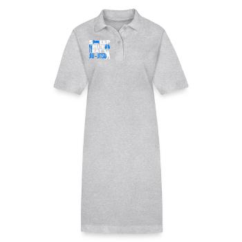 Jiu Jitsu Sleep Eat Jiu Jitsu - Stanley/Stella PAIGER Organic Women’s Polo Dress - heather grey - Front