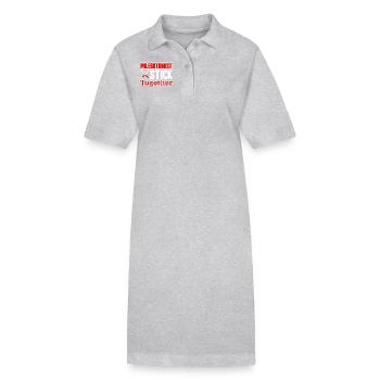 Phlebotomist Stick Together - Stanley/Stella PAIGER Organic Women’s Polo Dress - heather grey - Front