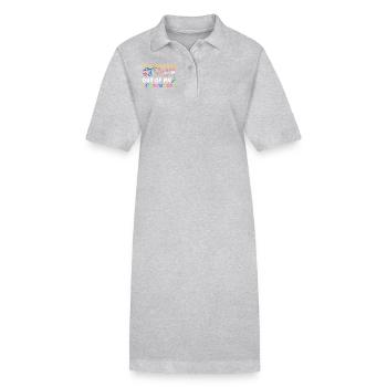 Scrapbooking Crop You Out Scrapbooking - Stanley/Stella PAIGER Organic Women’s Polo Dress - heather grey - Front