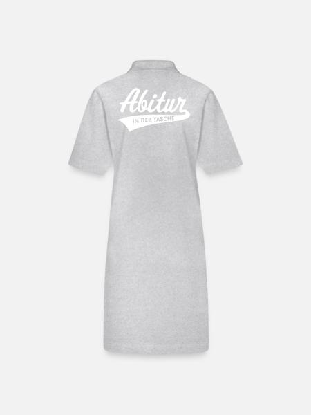 Abitur – In Der Tasche (Abiturient / Abi / White) - Stanley/Stella Frauen Bio-Polokleid PAIGER - Grau meliert - Hinten