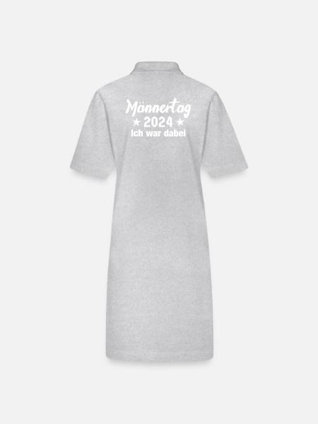 Männertag 2024 Himmelfahrt - Stanley/Stella Frauen Bio-Polokleid PAIGER - Grau meliert - Hinten