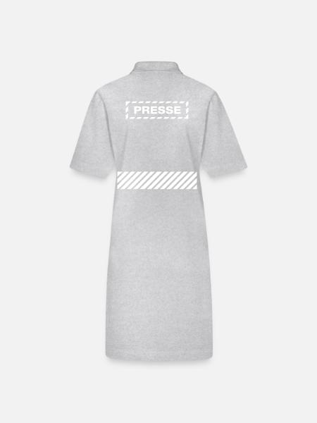 Presse Rückenschild - Stanley/Stella Frauen Bio-Polokleid PAIGER - Grau meliert - Hinten