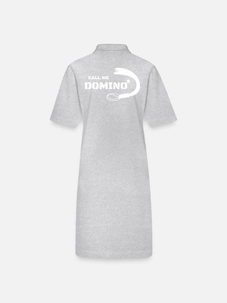 Traînée de dominatrice - Robe polo bio PAIGER Stanley/Stella Femme - gris chiné - Dos
