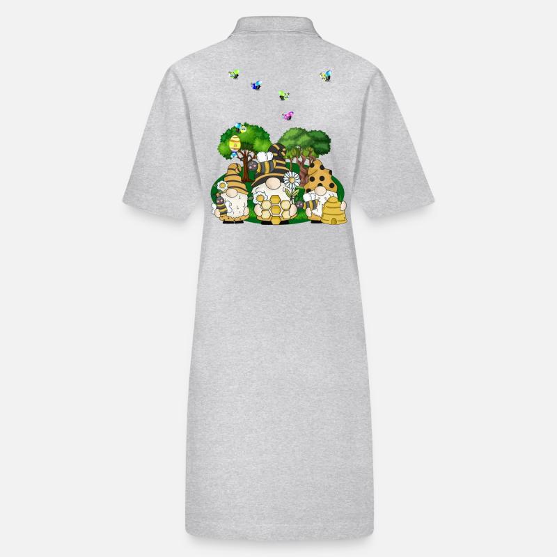 Bienenkolonie-Wabengarten Stanley/Stella Frauen Bio-Polokleid PAIGER