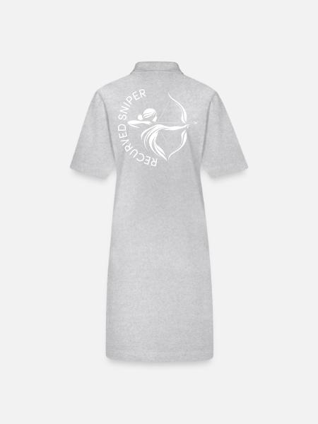Archer Tireur d’élite recourbé Tir à l’arc BSV - Robe polo bio PAIGER Stanley/Stella Femme - gris chiné - Dos