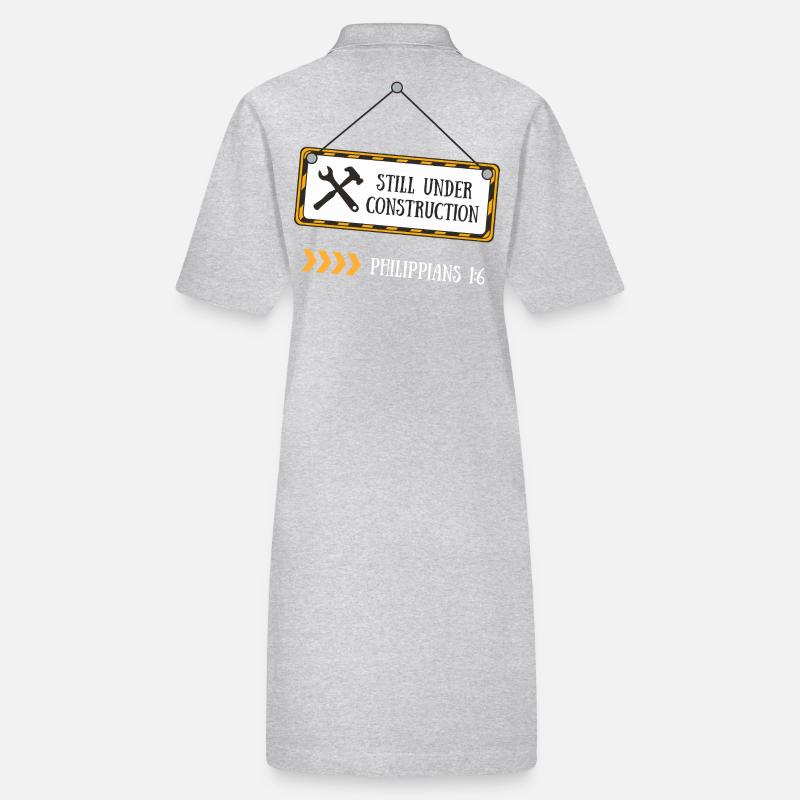 Still Under Construction – Philippians 1:6 Stanley/Stella PAIGER Organic Women’s Polo Dress