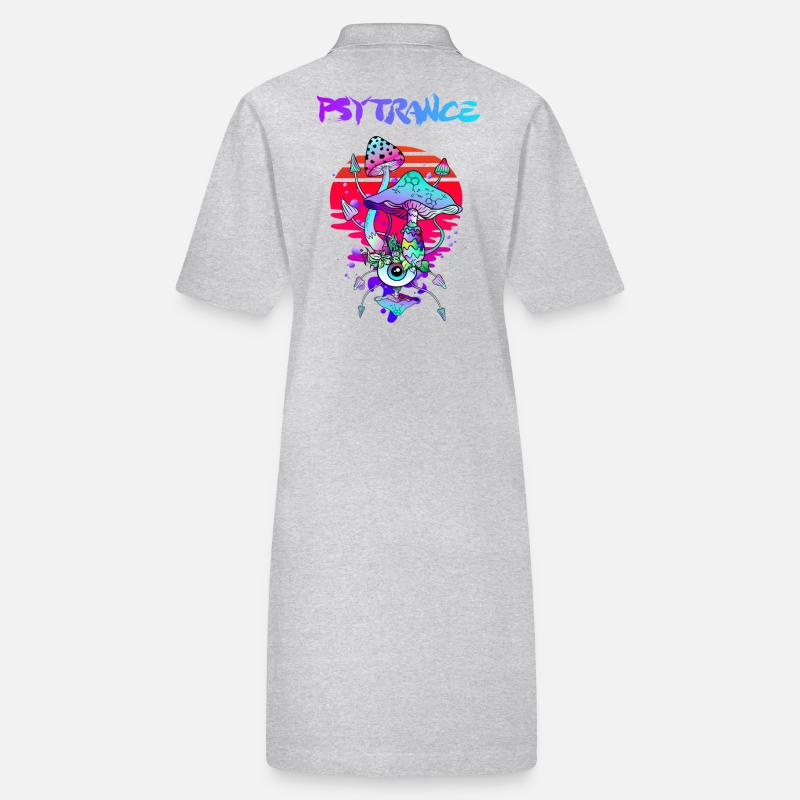 Psytrance Psychedelic Magic Mushrooms Stanley/Stella PAIGER Organic Women’s Polo Dress