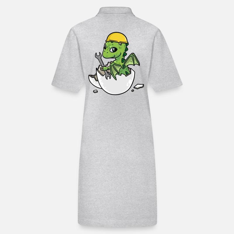 Dino Craftsman Eggshell Tool Car Workshop Stanley/Stella PAIGER Organic Women’s Polo Dress