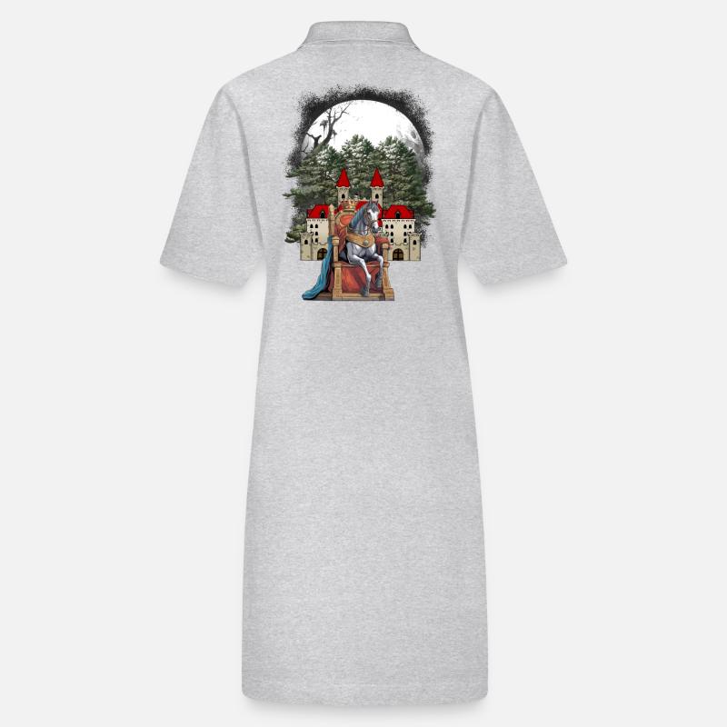 Märchenprinz Prinz Thron Märchen Märchenfigur Ross Stanley/Stella Frauen Bio-Polokleid PAIGER