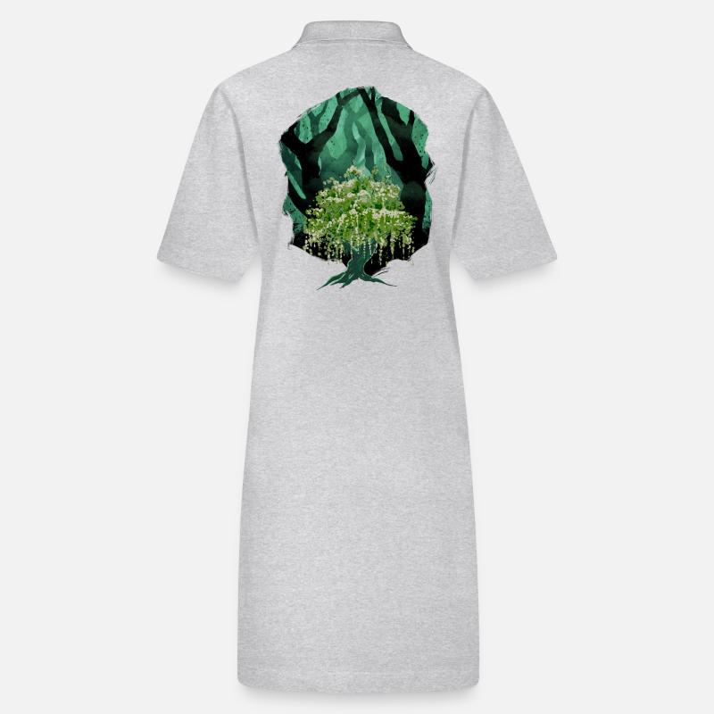Forest, Nature, Botany, Flora Stanley/Stella PAIGER Organic Women’s Polo Dress