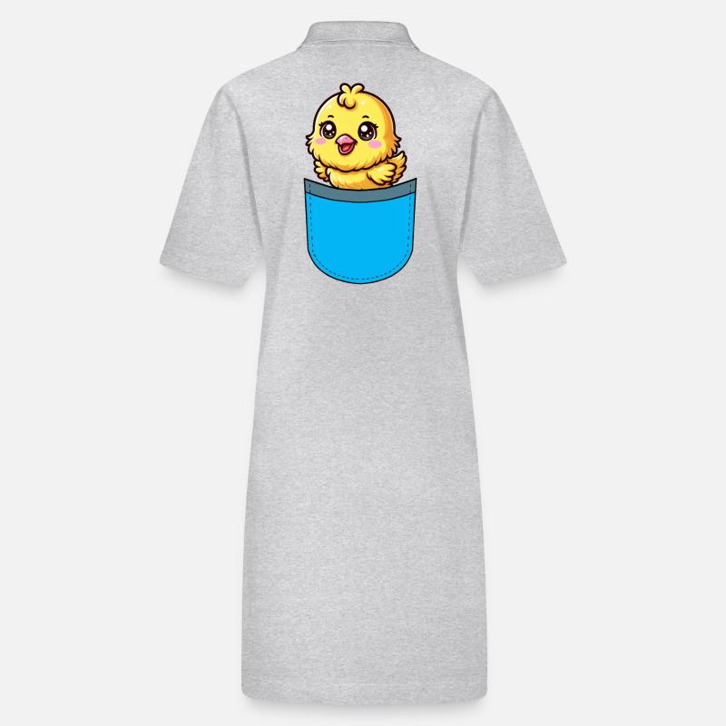 Chicks Easter Chicken Stanley/Stella PAIGER Organic Women’s Polo Dress