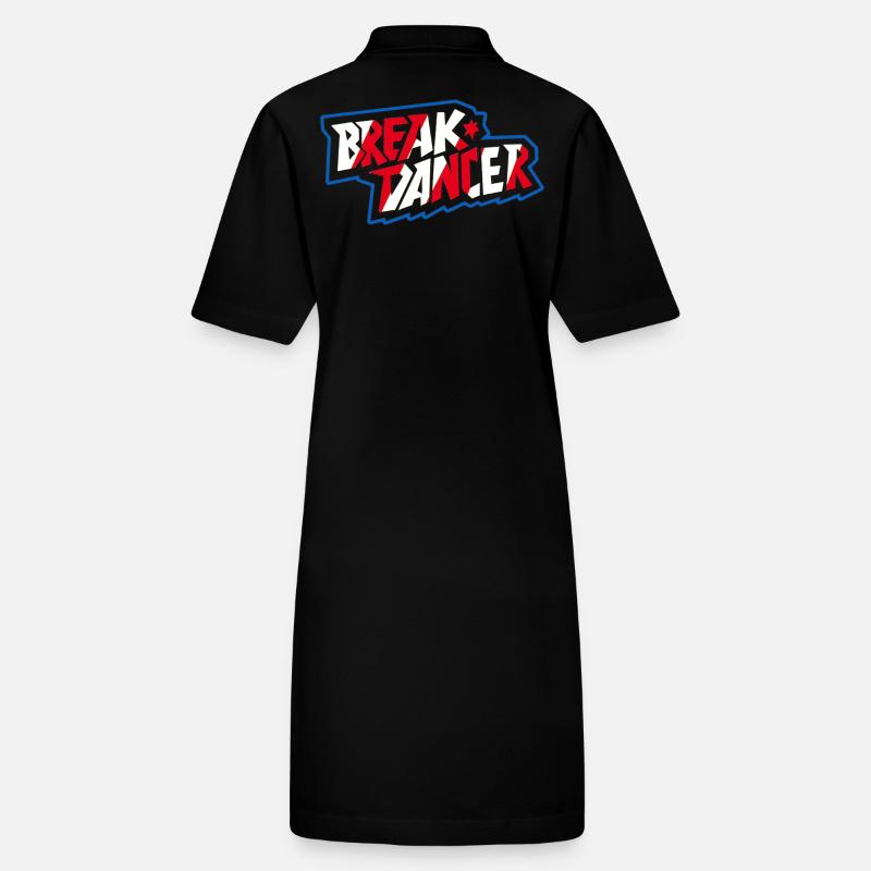 Vibrant Breakdancer Illustration Stanley/Stella PAIGER Organic Women’s Polo Dress