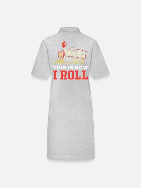 Model Railway Model Making Model Maker - Stanley/Stella PAIGER Organic Women’s Polo Dress - heather grey - Back