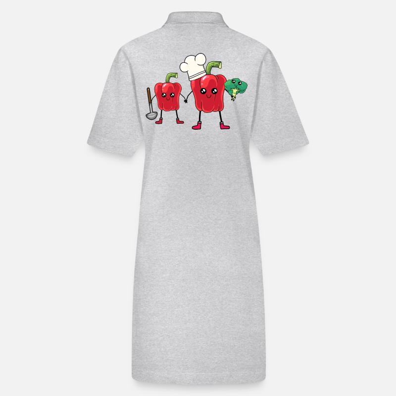 Peppers Vegetables Kawai Cook Host Culinary Art Stanley/Stella PAIGER Organic Women’s Polo Dress